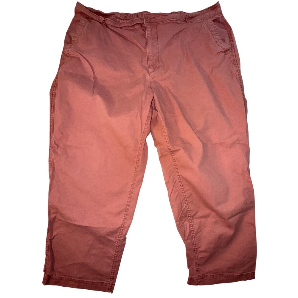 Old Navy OG Chino High Rise Pants XXL Dusty Rose Pink Stretch Cropped Chinos